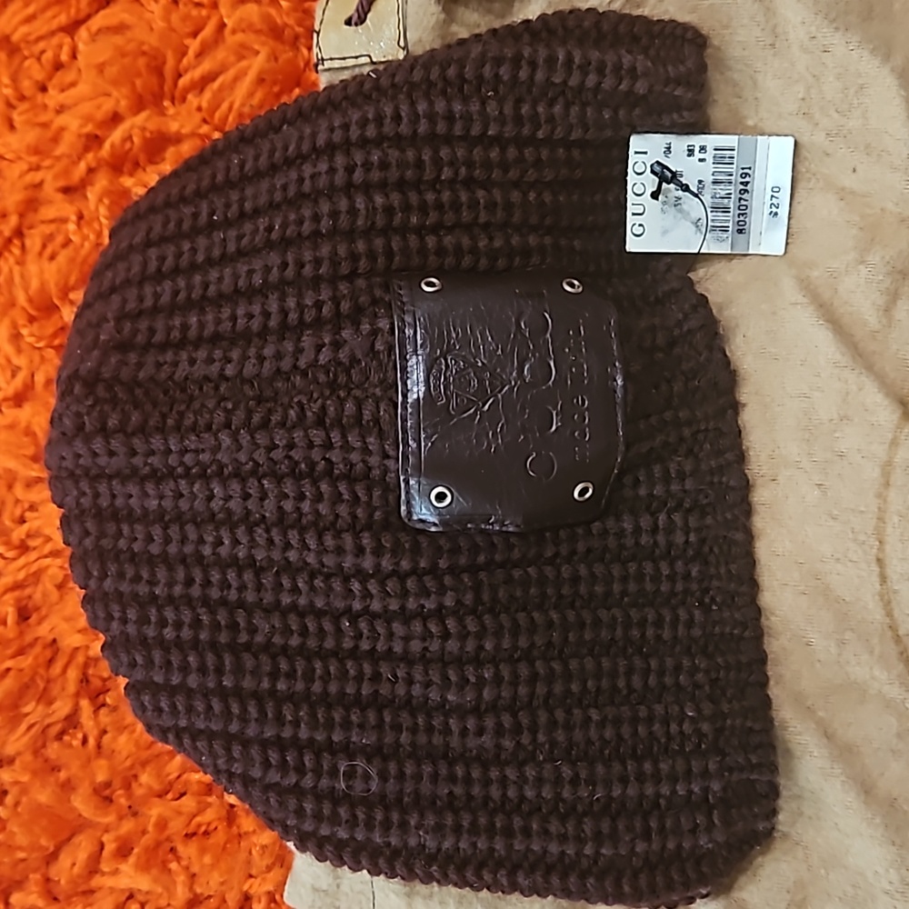 Gucci wool hat! Brown classic